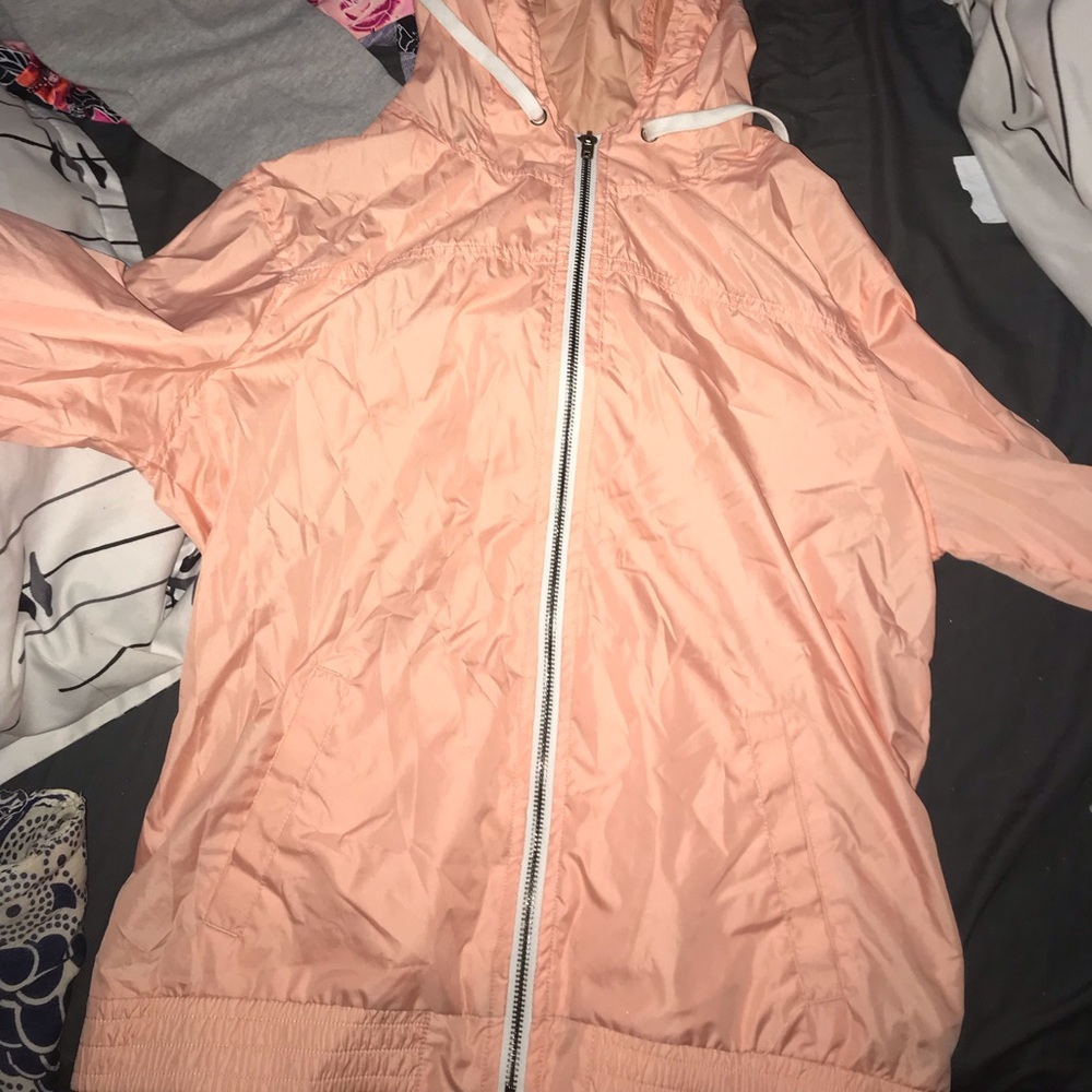 light pink wind breaker